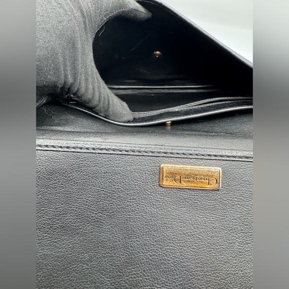 Vintage Black Christian Dior Crossbody/Shoulder bag | Good Condition - Picture 9 of 17